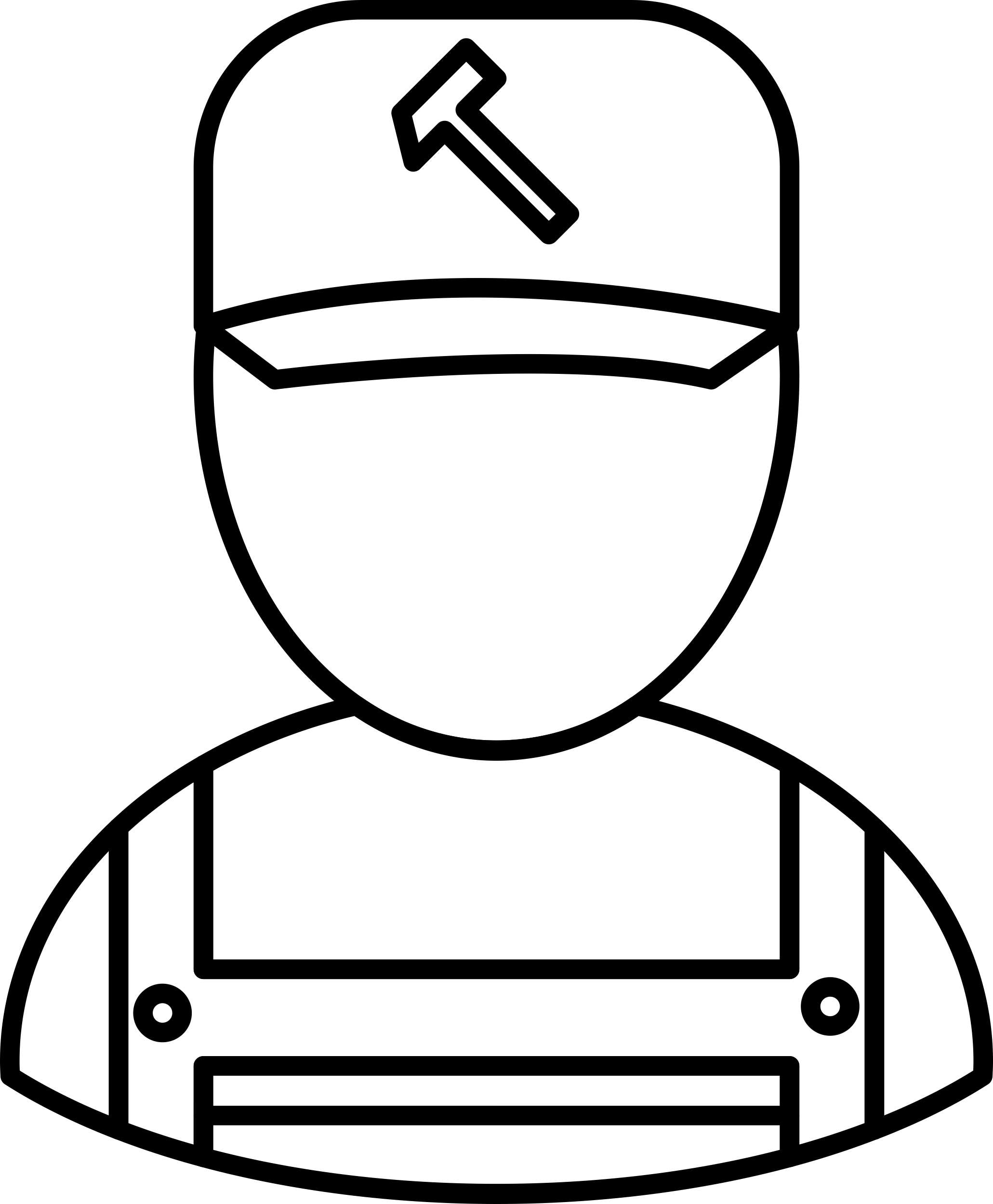 Repair Guy Outline Simple Line Art Svg Free Vectors